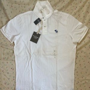 Abercrombie & Fitch white polo